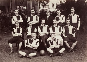 Group portrait at the Dalhousie Football Club