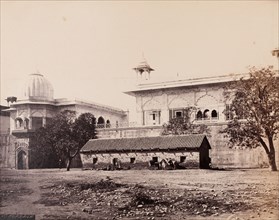 Exterior view of the Diwan-i-Khas (Hall of Private Audiences) at the Red Fort, Delhi