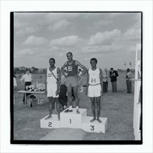 Post Office sports competition medal ceremony