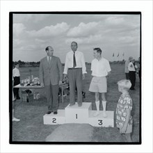 Post Office sports competition medal ceremony