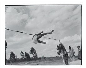 Post Office sports competition high jump
