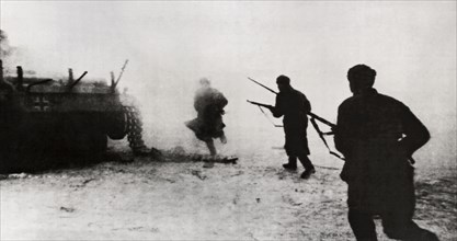 Red Army Attacks Invading Germans