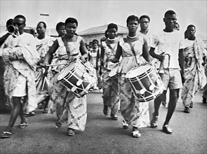 Lady Drummers Lead Ghana Republic Day