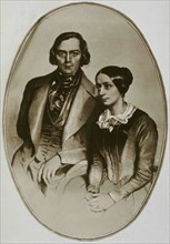 Robert Schumann (1810-1856). German composer and pianist. Clara Schumann (1819-1896). German