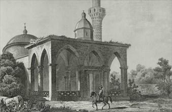 Ottoman Empire. Turkey. Nicea (today Iznik). Nicea church. Engraving by Lemaitre, Preaux and E.