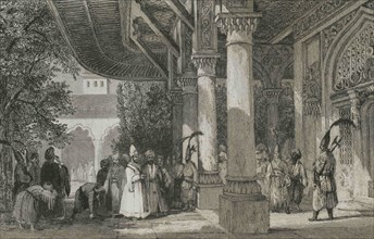 Ottoman Empire. Turkey, Constantinople. Topkapi Palace. The Gate of a Seraglio. Historia de