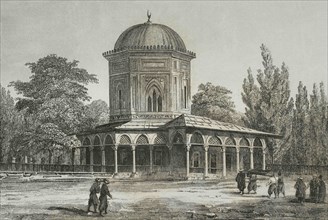 Ottoman Empire. Turkey, Constantinople (today Istanbul). Exterior of Mausoleum of Suleymaniye I.