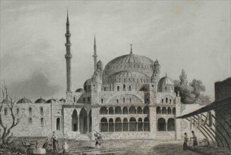 Ottoman Empire. Turkey. Constantinople (today Istanbul). The Mosque of the Valide Sultan. It was