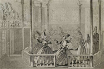 Ottoman Empire. Turkey. Whirling Derviches. Mevlevi Order. The whirling dervishes were founded by