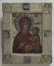 Unknown artist. Byzantine School. Madonna and Child known as the Hodegetria. Tempera on panel.