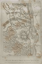 Holy Roman Empire. Plan of the Battle of Vienna, 12 September 1683. It took place at Kahlenberg