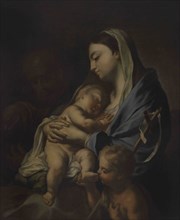 Francesco Trevisani (1656-1746). Italian painter. Holy Family with the Infant Saint John the