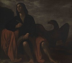 Saint John the Evangelist at Patmos, by Mario Minniti (1577-1640). National Museum of Fine Arts.