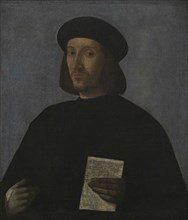 Giovanni di Niccolo Mansueti (ca.1465-1527). Italian painter. A Musician, 1500s. Portrait of a
