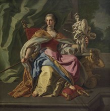 Francesco de Mura (1696-1782). Italian baroque painter. Allegory of the nobility of the Order of