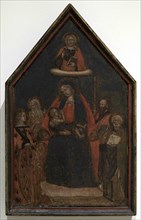 Domenico di Michelino (1417-1491). Italian painter. Holy conversation. Tempera on panel. National
