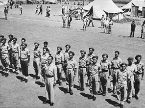 Jews, men and women, aged 15 to 45, were mobilized and sent immediately to the various training camps on the outskirts of Tel Aviv