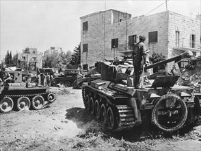 British tanks in Jerusalem