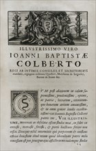 Illustrisimo Viro Ioanni Baptistae Colberto,  marquis de Seignelay (1651-1690). "Marca Hispanica