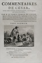 "Commentaires de Cesar, avec des notes historiques, critiques et militaires", by Count Turpin de