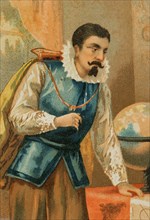 Johannes Kepler (1571-1630). German astronomer and mathematician. Kepler in the observatory in