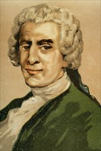 Friedrich Gottlieb Klopstock (1724-1803). German poet. Portrait. Chromolithography. ""Historia