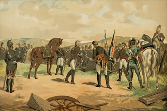 Peninsular War. Battle of Bailen. First victory of the Spanish army led by General Castanos (July