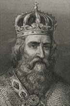 Charlemagne (742-814). King of the Franks (768-814), king of the Lombards (774-814), and emperor of