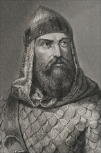 Rodrigo Díaz de Vivar, known as El Cid Campeador (ca. 1043-1099). Castilian nobleman, knighted by