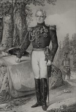 William I (1781-1864). King of Wurttemberg from 1816 to 1864. Portrait. Drawing by C. Legrand.