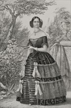 Adelgunde of Bavaria (1823-1914). Duchess consort of Modena and Reggio (1846-1859) by her marriage