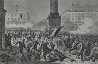 France. Paris Commune. Popular revolutionary movement that took power in Paris from 18 March to 28