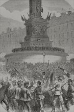 France. Paris Commune. Popular revolutionary movement that took power in Paris from 18 March to 28