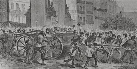 France. Paris Commune. Popular revolutionary movement that took power in Paris from 18 March to 28