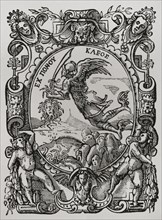 Perseus with the Gorgon's Head. Printer's mark of Mace Bonhomme (fl. 1536-1569), printer and