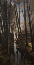 Julijs Feders (1838-1909). Latvian painter. Retreat of Fishermen, 1886. Oil on canvas (142,5 x 81