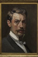 Janis Rozentals (1866-1916). Latvian painter. Self-portrait, ca. 1900. Oil on canvas and cardboard