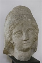 Head of a woman. 2nd century AD. From Roumyantsevo, Lovech region, Bulgaria. National