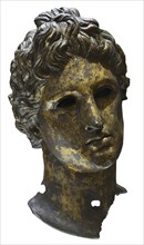 Head from a statue of Apollo. Bronze. 2nd-3rd centuries AD. From Serdica (Sofia), Bulgaria.