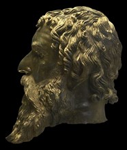 Seuthes III. King of Odrysia between 324 BC and 312 BC. Head of Seuthes III made of bronze, copper,