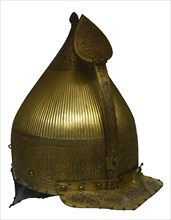 Turkish ceremonial helmet. Gilded bronze. Provenance unknown. 16th-17th centuries. National