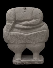 Headless sculpture of a standing human figure. From Hagar Qim, Malta. Temple Period (3600 BC to