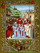 Charles and Rouen: King Charles VII of France enters the castle at Rouen, October 26, 1449. Charles