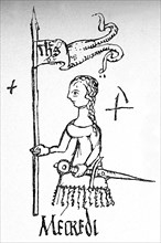 Drawing of Joan of Arc
