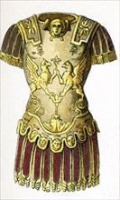 This 1882 illustration shows a Roman general's armour at time of Late Republic and Empire (c. 100 B