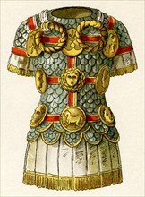 Roman armor at time of Late Republic and Empire (c. 100 B.C. - A.D. 100): with badges of honor,