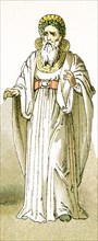 This illustration, dating to 1882, shows a Druid priest in a judge's garb. Druids were an ancient