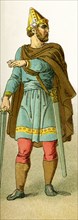 This illustration, dating to 1882, represents an Anglo Saxon general in 975. The term Anglo Saxons