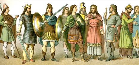 Anglo_Saxon refers to the Germanic-speaking people who settled in England when Roman ruled there