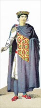 The figure represented here is the Emperor Justinian II in A.D. 711. Justinian II (669-711) was the